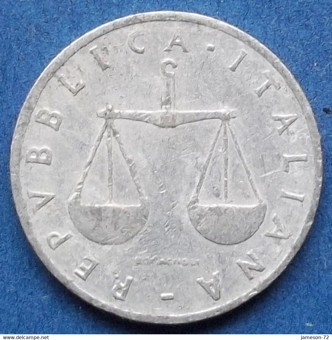 ITALY - 1 Lira 1955 R "balance Scales / Cornucopia" KM# 91 Republic Lira Coinage (1946-2002) - Edelweiss Coins - 1 Lire