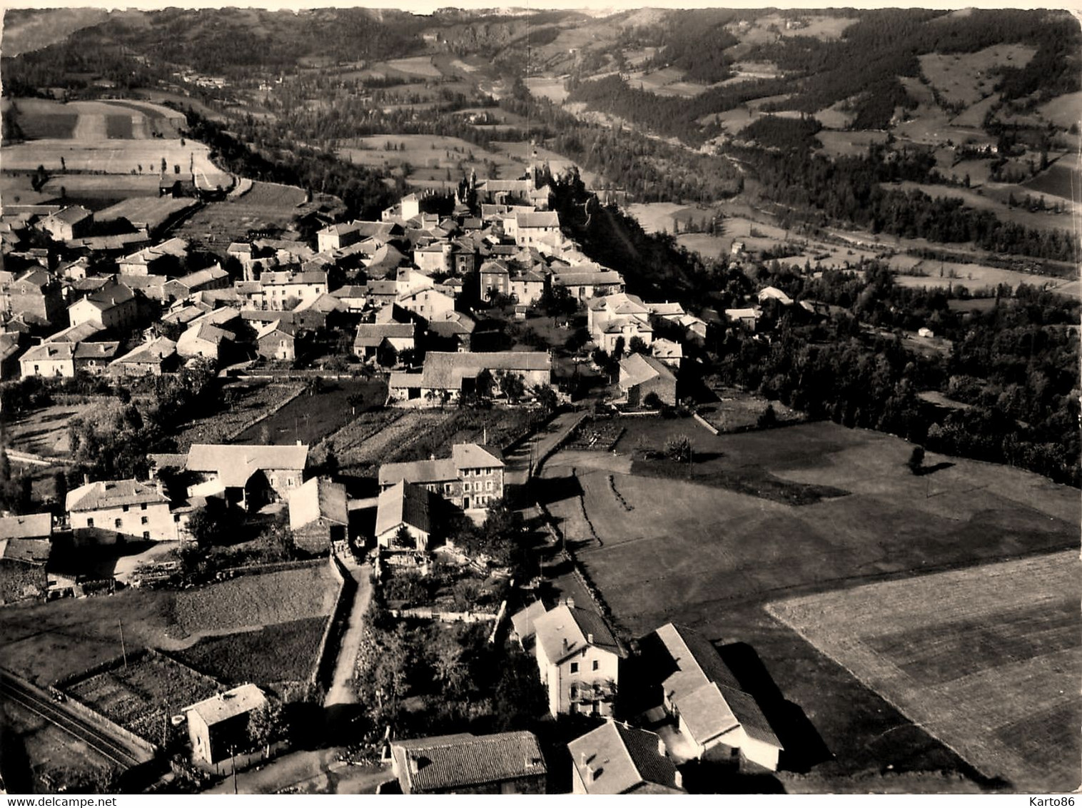 Solignac Sur Loire * Vue Générale Aérienne Sur Le Village - Solignac Sur Loire