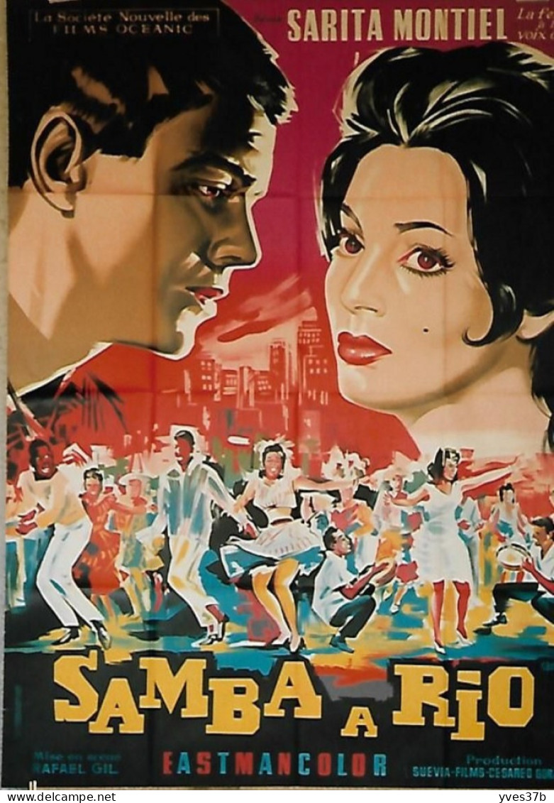 "Samba à Rio" Sarita Montiel...1964 - Affiche 120x160 - TTB - Plakate & Poster