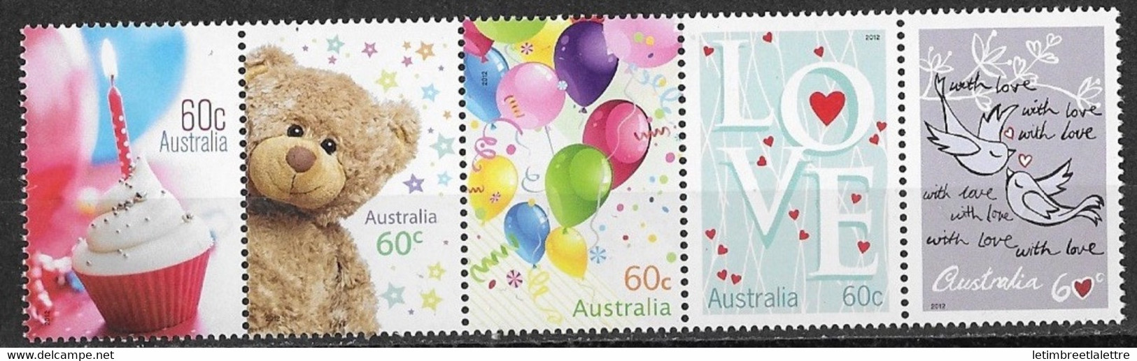 Australie - YT N° 3521 à 3525 ** - Neuf Sans Charnière - Mint Stamps