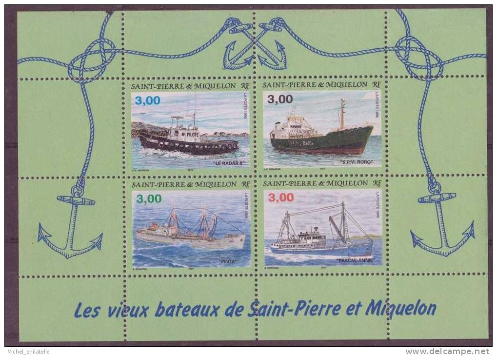Saint Pierre Et Miquelon - Bloc - YT N° 5 ** - Neuf Sans Charnière - 1996 - Blokken & Velletjes