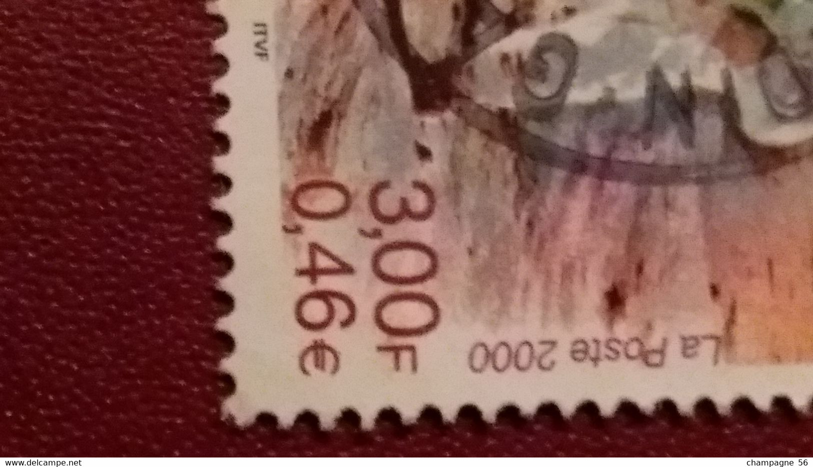 2000 N° 3355  OBLITERE 27.10.2000 COULEUR DEDOUBLEE ET CACHET - Usados