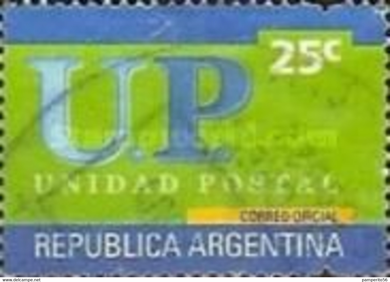 ARGENTINA - AÑO 2002 - Serie De Uso Corriente. Unidad Postal. 25c - Used Stamps