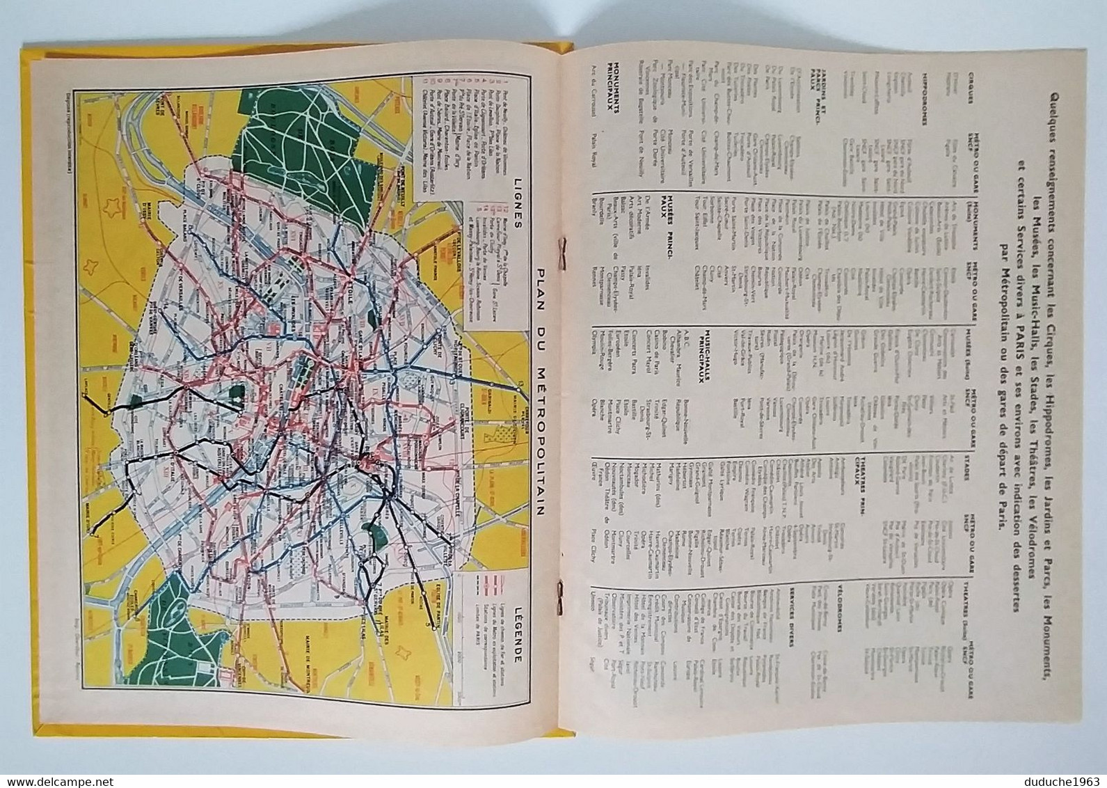 Calendrier La Poste - Almanach PTT 1965 - Paris-Seine - Grand Format : 1961-70