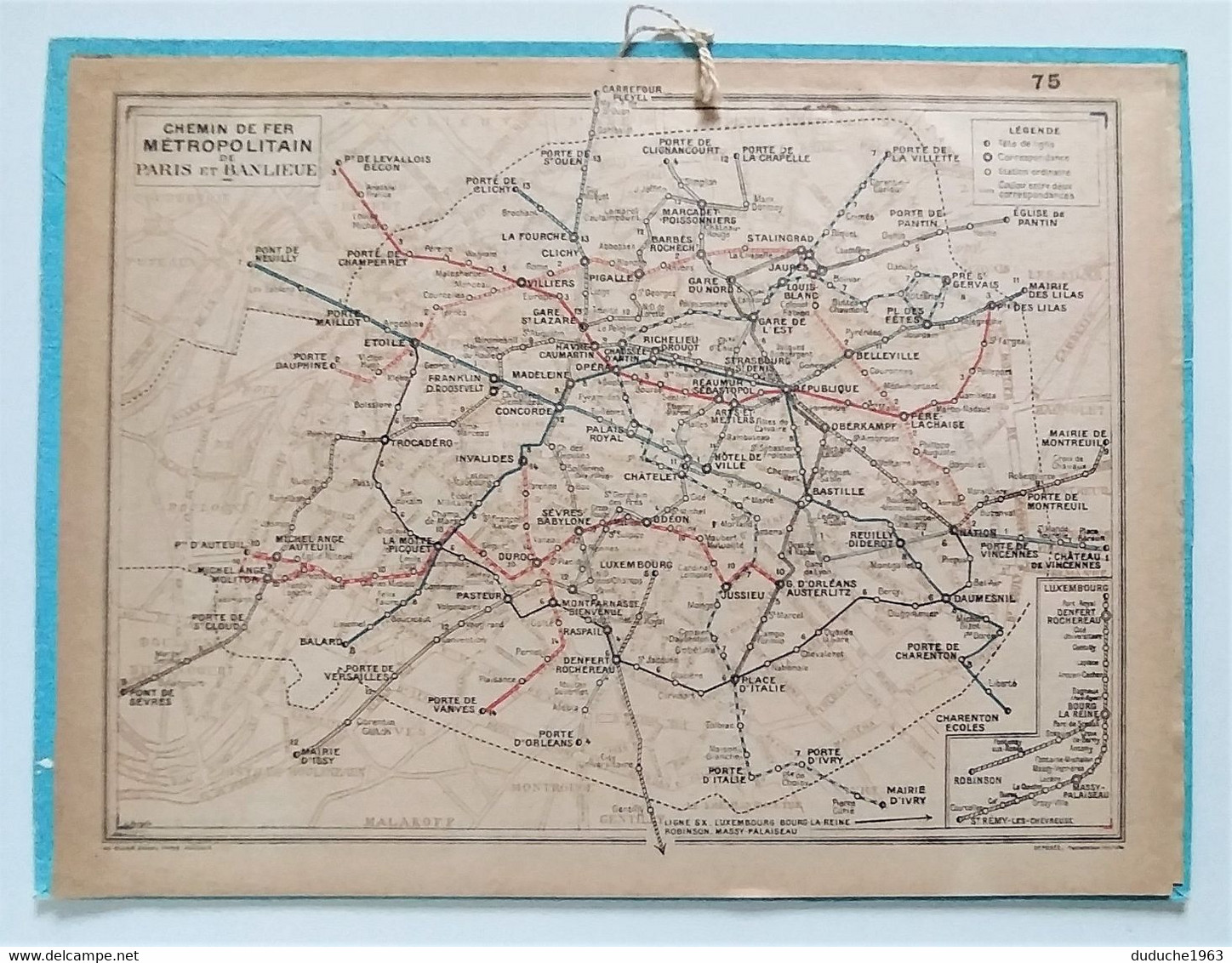 Calendrier La Poste - Almanach PTT 1966 - Paris-Seine - Grand Format : 1961-70