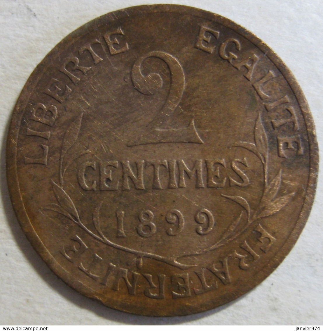 2 Centimes Dupuis 1899, En Bronze , Gad# 107 - 2 Centimes