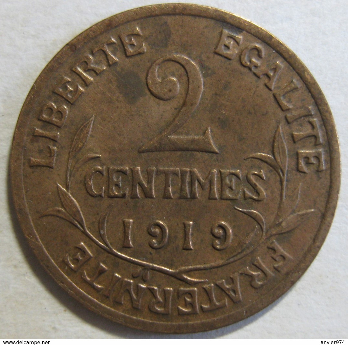 2 Centimes Dupuis 1919 , En Bronze , Gad# 107 - 2 Centimes