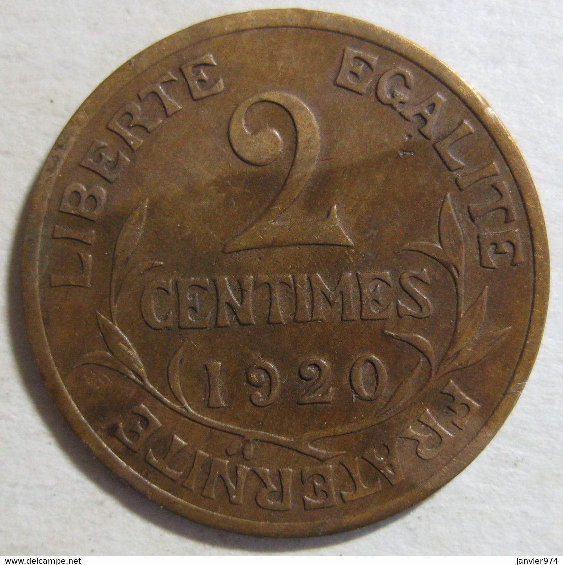 2 Centimes Dupuis 1920 , En Bronze , Gad# 107 - 2 Centimes