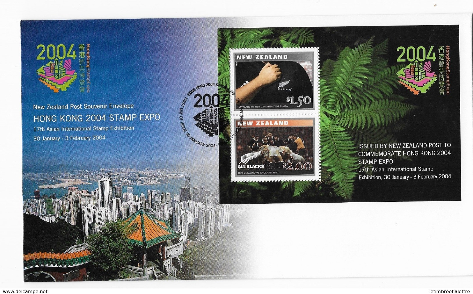 ⭐ Hong Kong - New Zealand - FDC - Premier Jour ⭐ - FDC