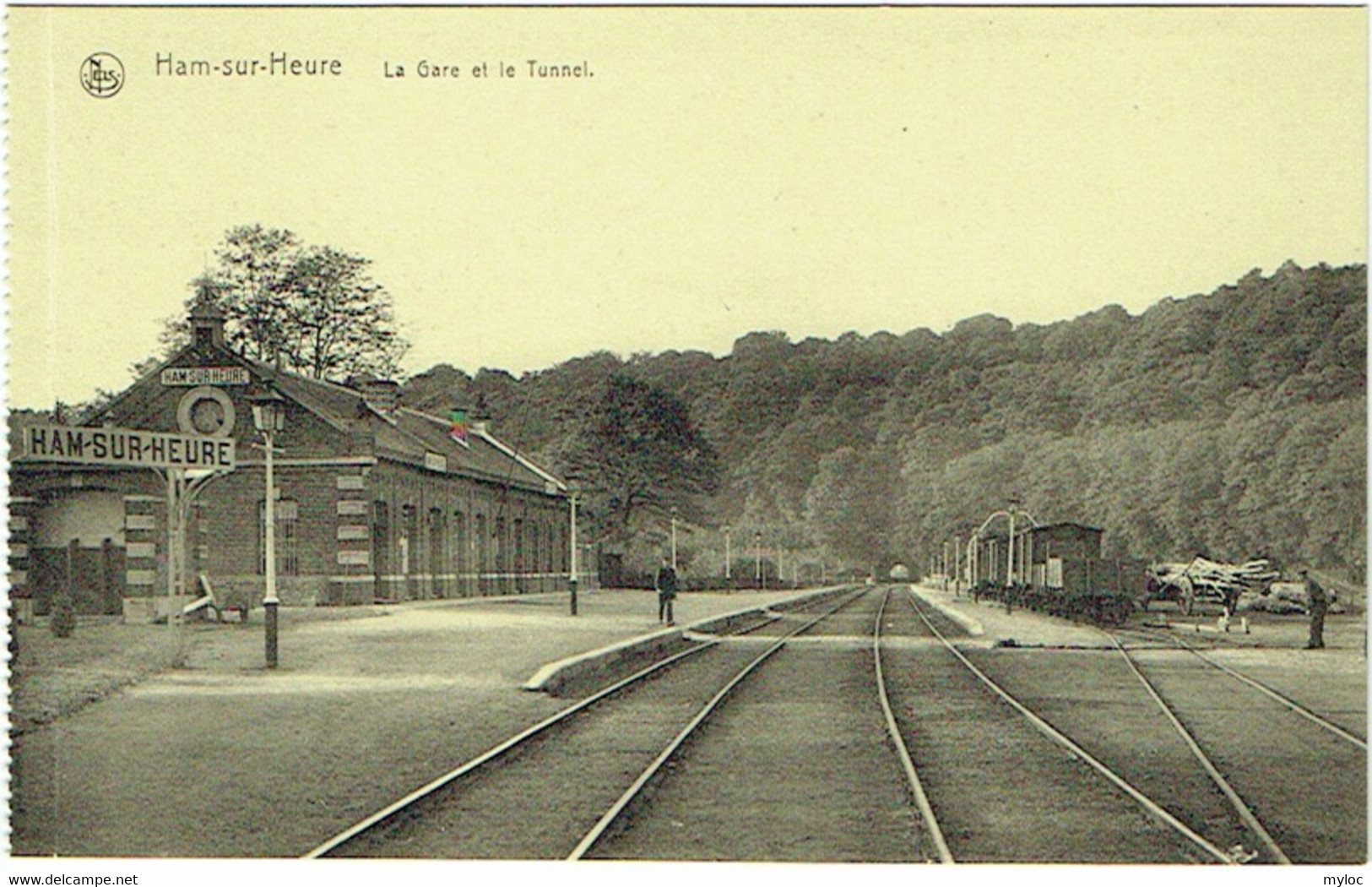 Ham-sur-Heure. Gare Et Tunnel. - Ham-sur-Heure-Nalinnes