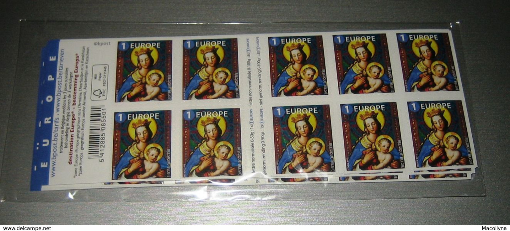 10 Boekjes 171**Kerstmis 4896** Christmas/Noel/ X-Mas/Weihnachten/Navidad/Madonna 100 Timbres Pour L'Europe! Voor EUROPA - Zonder Classificatie