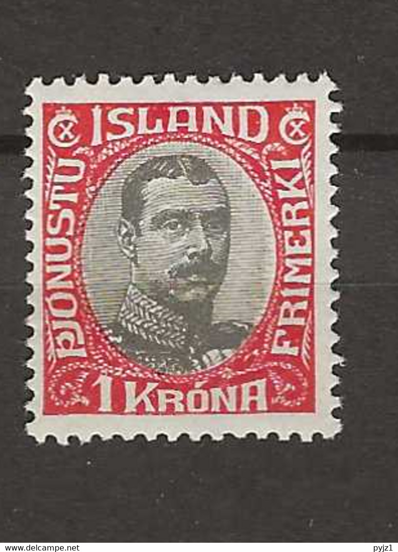 1920 MH  Iceland Dienst Mi 40 - Servizio