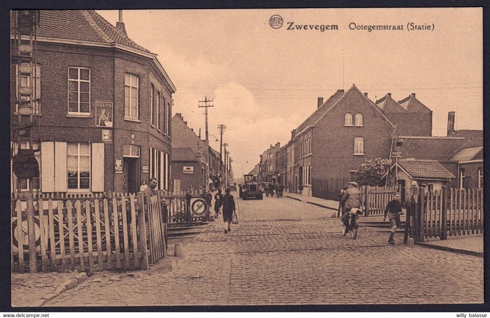 +++ CPA - ZWEVEGEM - Ootegemstraat - Statie   // - Zwevegem