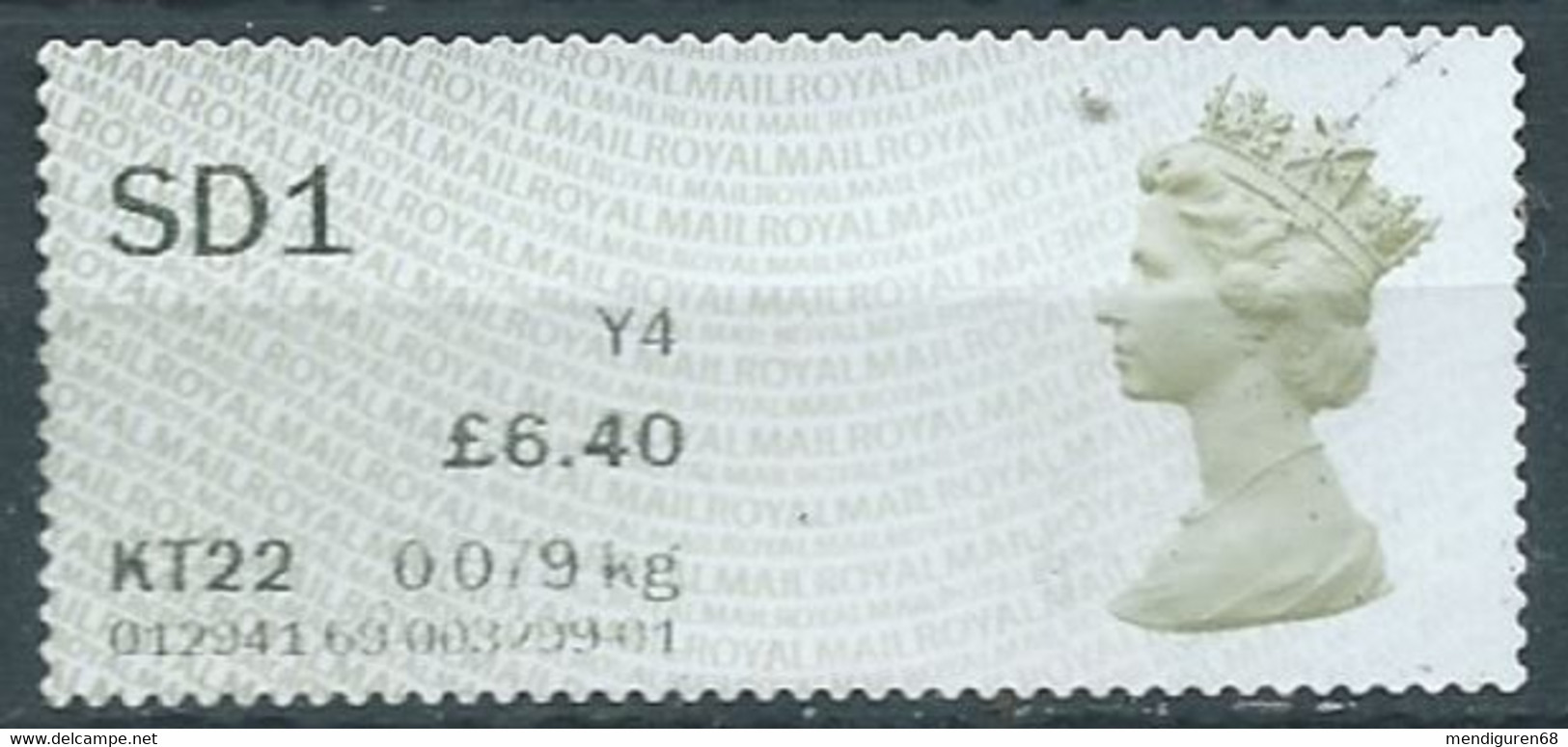 GROSBRITANNIEN GRANDE BRETAGNE GB 2015 POST&GO MACHIN EURO USED SG SD1 (Y4) - Post & Go (distributeurs)