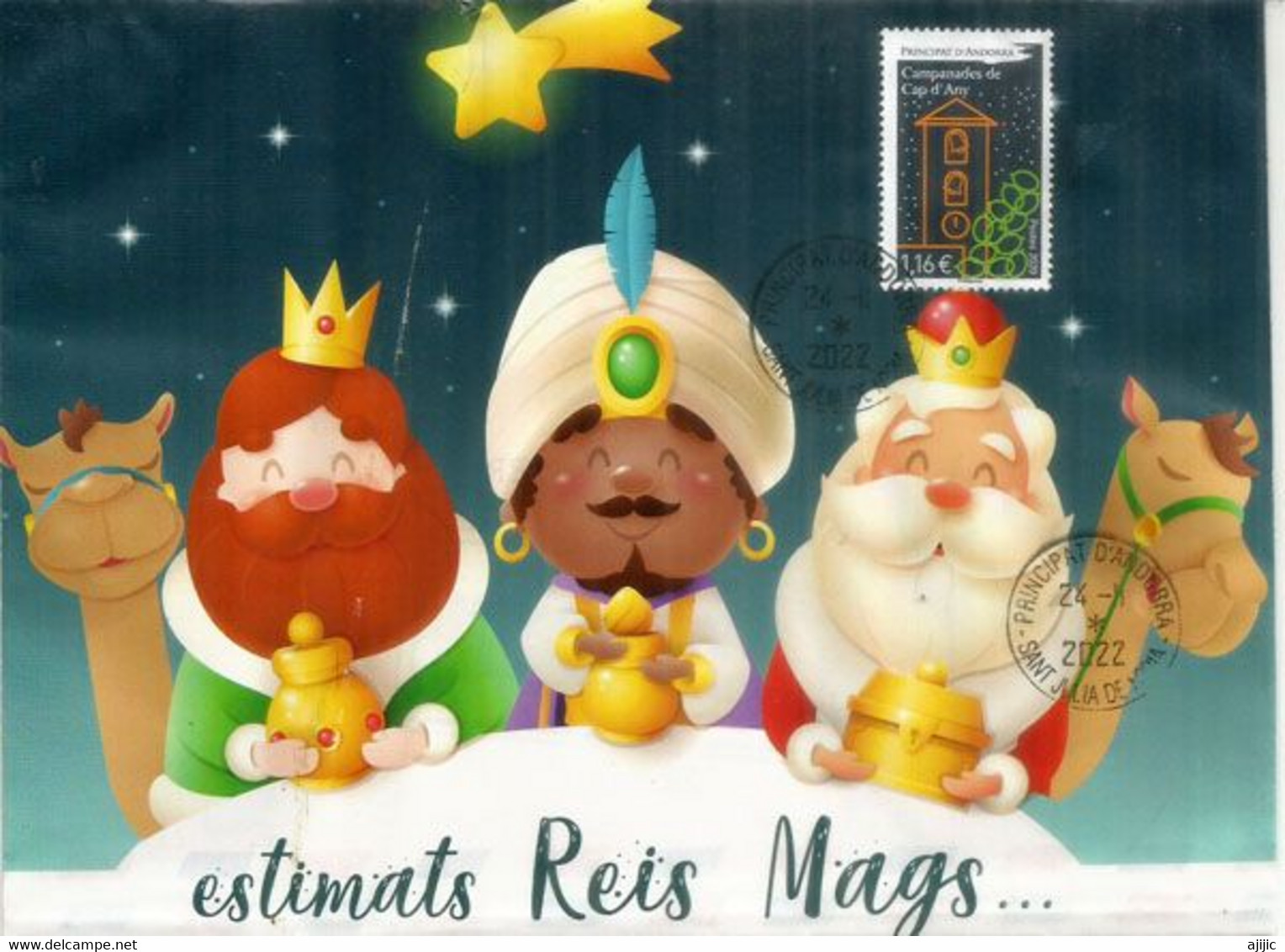 Lettre Aux Rois Mages , Timbre NOËL - Storia Postale