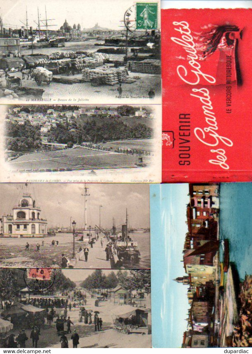 LOT de 1000 cartes postales de FRANCE, toutes 9 x 14 cm.