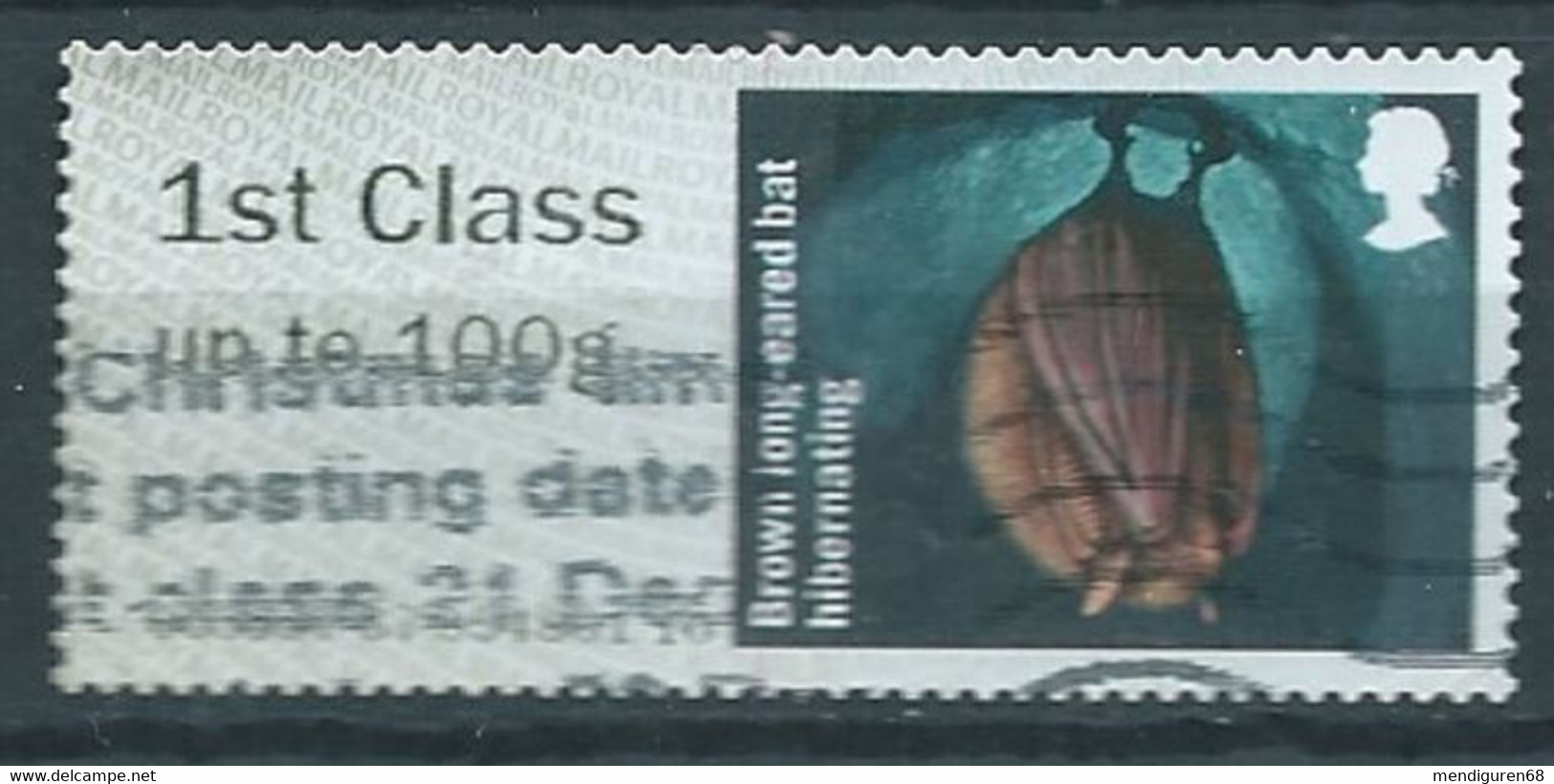 GROSBRITANNIEN GRANDE BRETAGNE GB 2016 POST&GO HIBERNATING ANIMALS: BROWN LONGEARED BAT FC Up To 100g SG FS168 MI AT118 - Post & Go Stamps