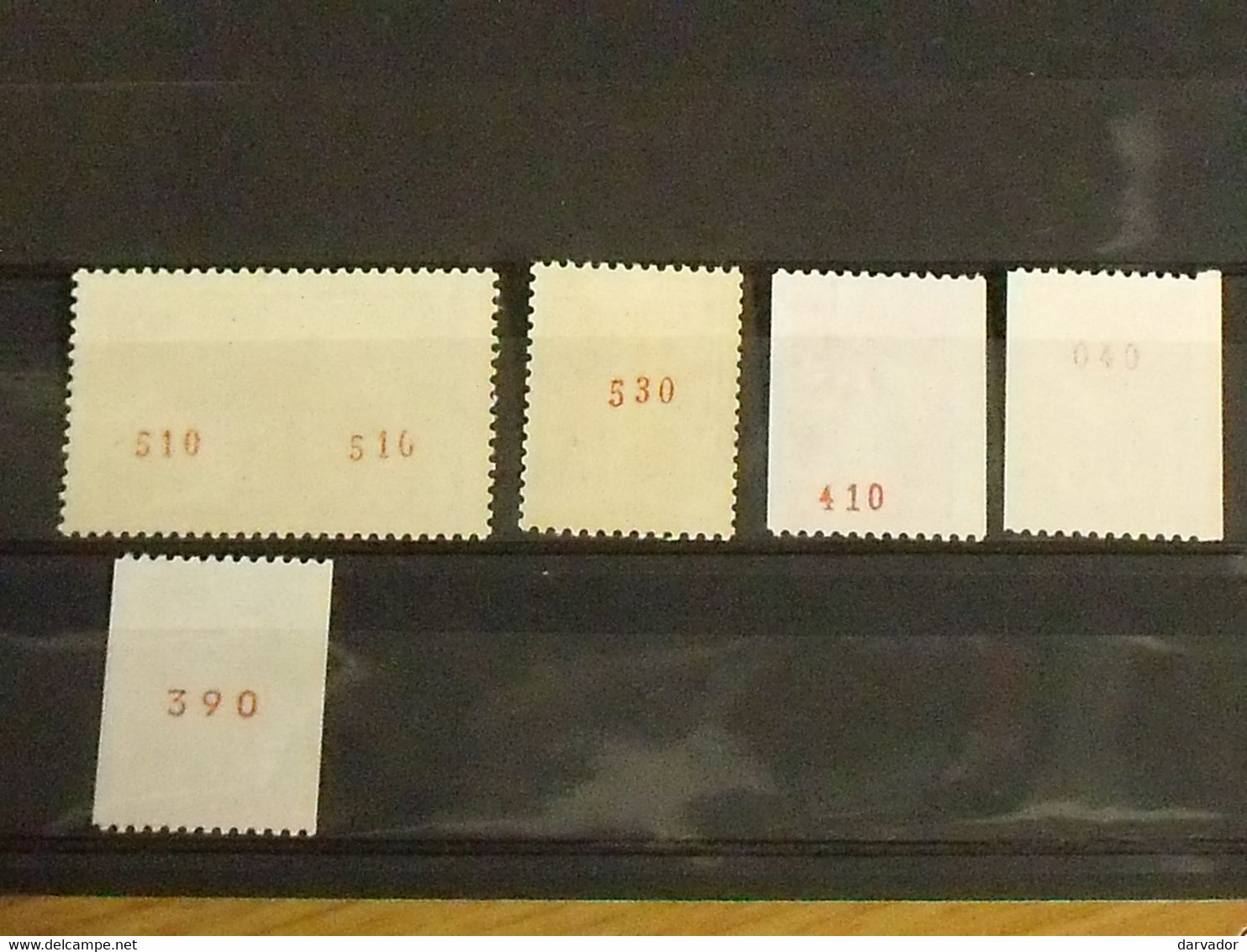 Pt N°: 128 /  N° : Divers Timbres De Roulettes N° Rouge Au Verso - Coil Stamps