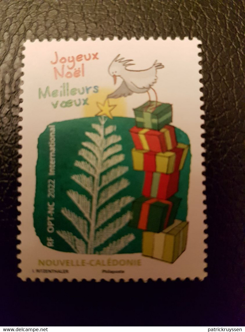 Caledonia 2022 Caledonie Merry Christmas Best Wishes Bird Noel Oiseaux Aves 1v Mnh - Nuovi