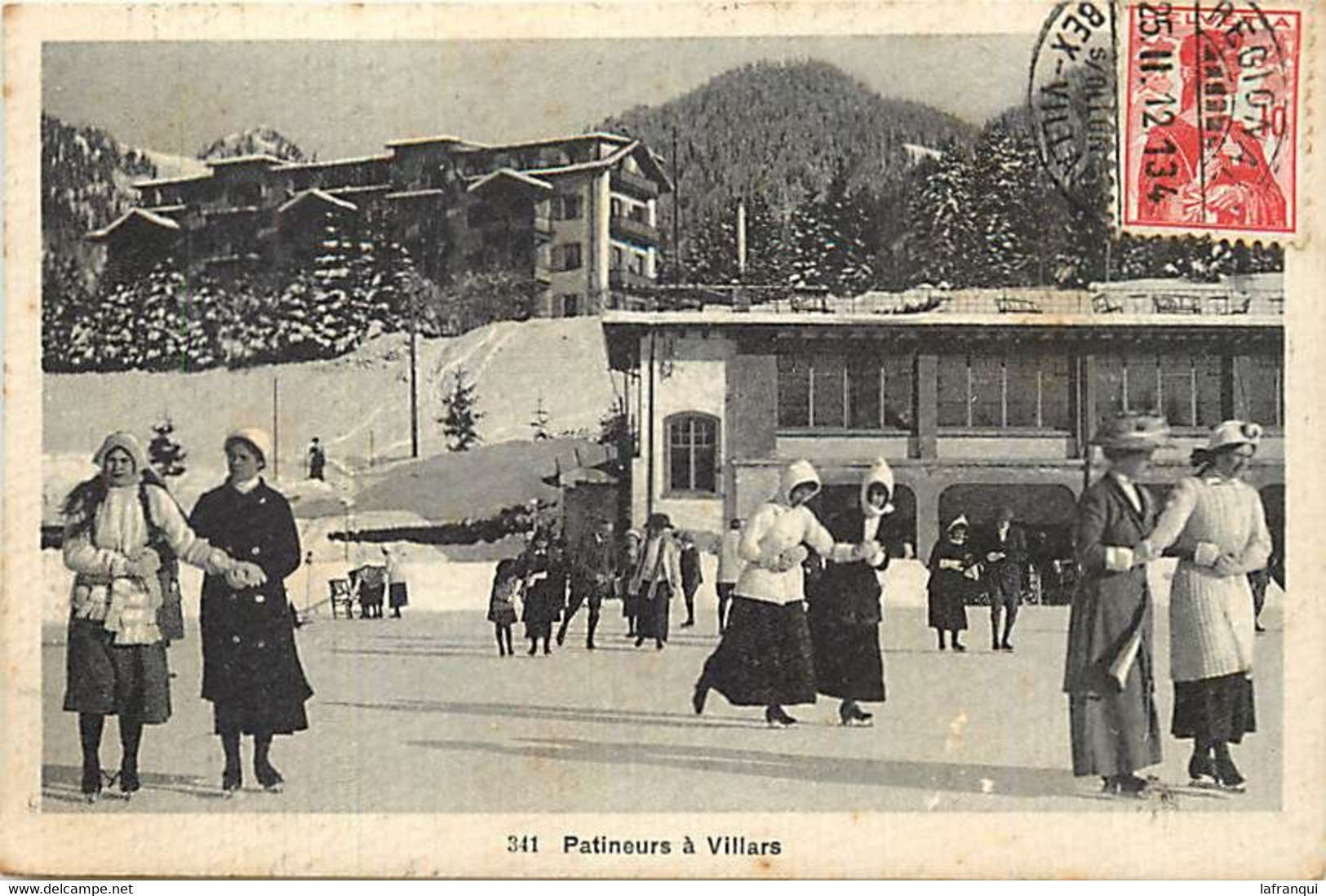 Pays Div -ref BB384- Suisse - Patinoire - Patinages - Patins A Glace - Patineurs A Villars  - - Villars-les-Moines