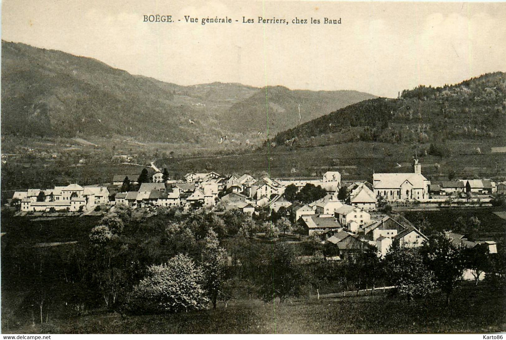 Boëge * Vue Générale Sur Les Perriers , Chez Les Baud - Boëge