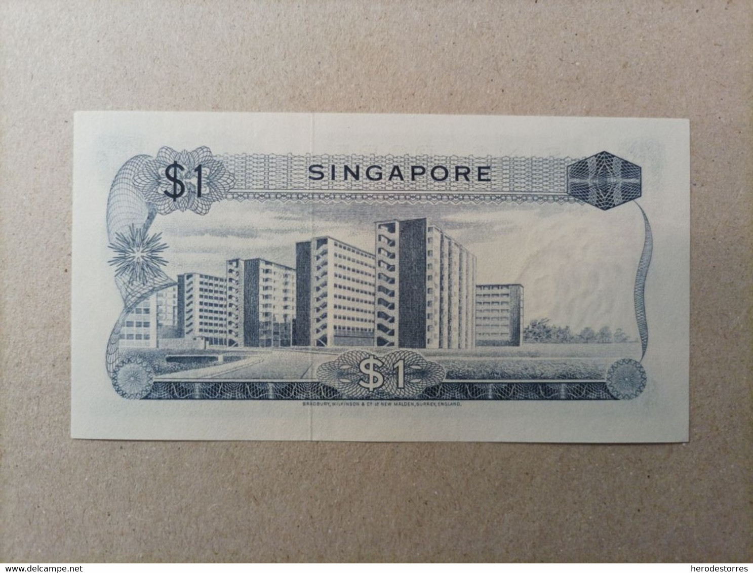 Billete De Singapur De 1 Dólar, Año 1972, UNC - Singapur