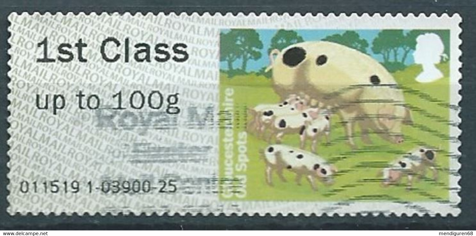 GROSBRITANNIEN GRANDE BRETAGNE GB 2013 POST&GO PIGS: GLOUCESTERSHIRE OLD SPOTS FC Up To 10g SG FS 36 MI ATM36 YT TD50 - Post & Go (distributori)