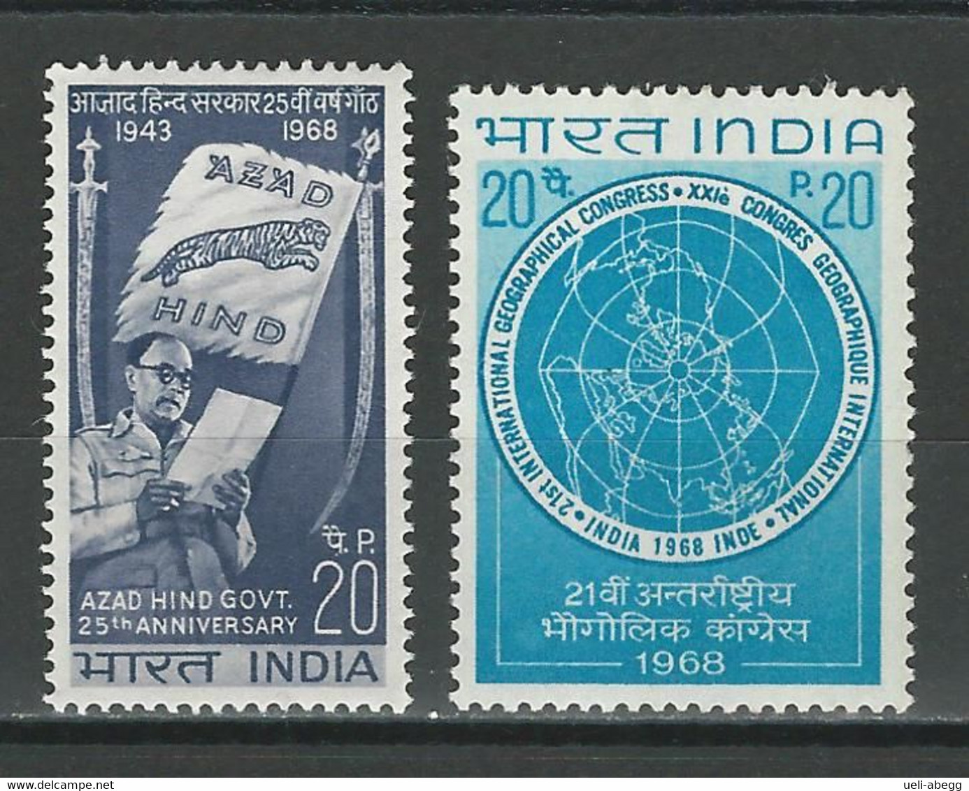 Indien Mi 458, 461, SG 572, 575 ** Mnh - Unused Stamps