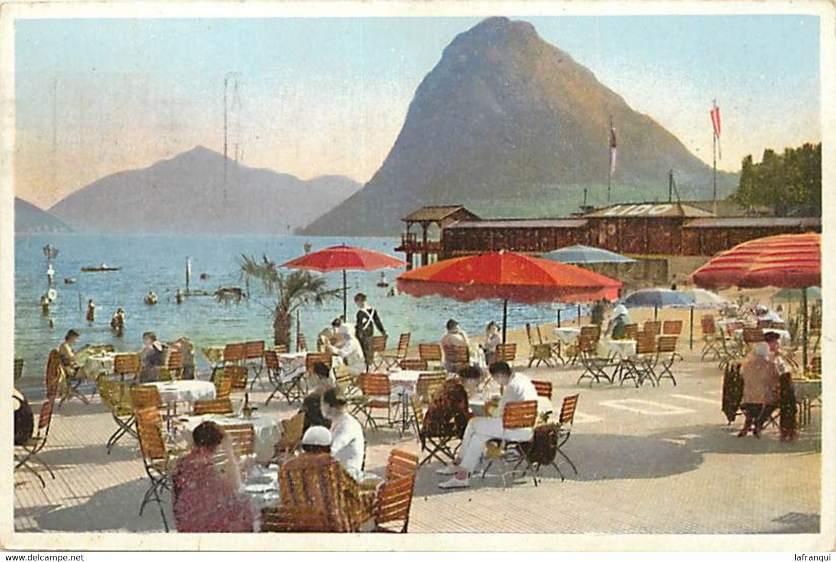 Pays Div -ref BB361- Suisse - Lugano - Lido - Bagno - Spiaggia  - - Agno