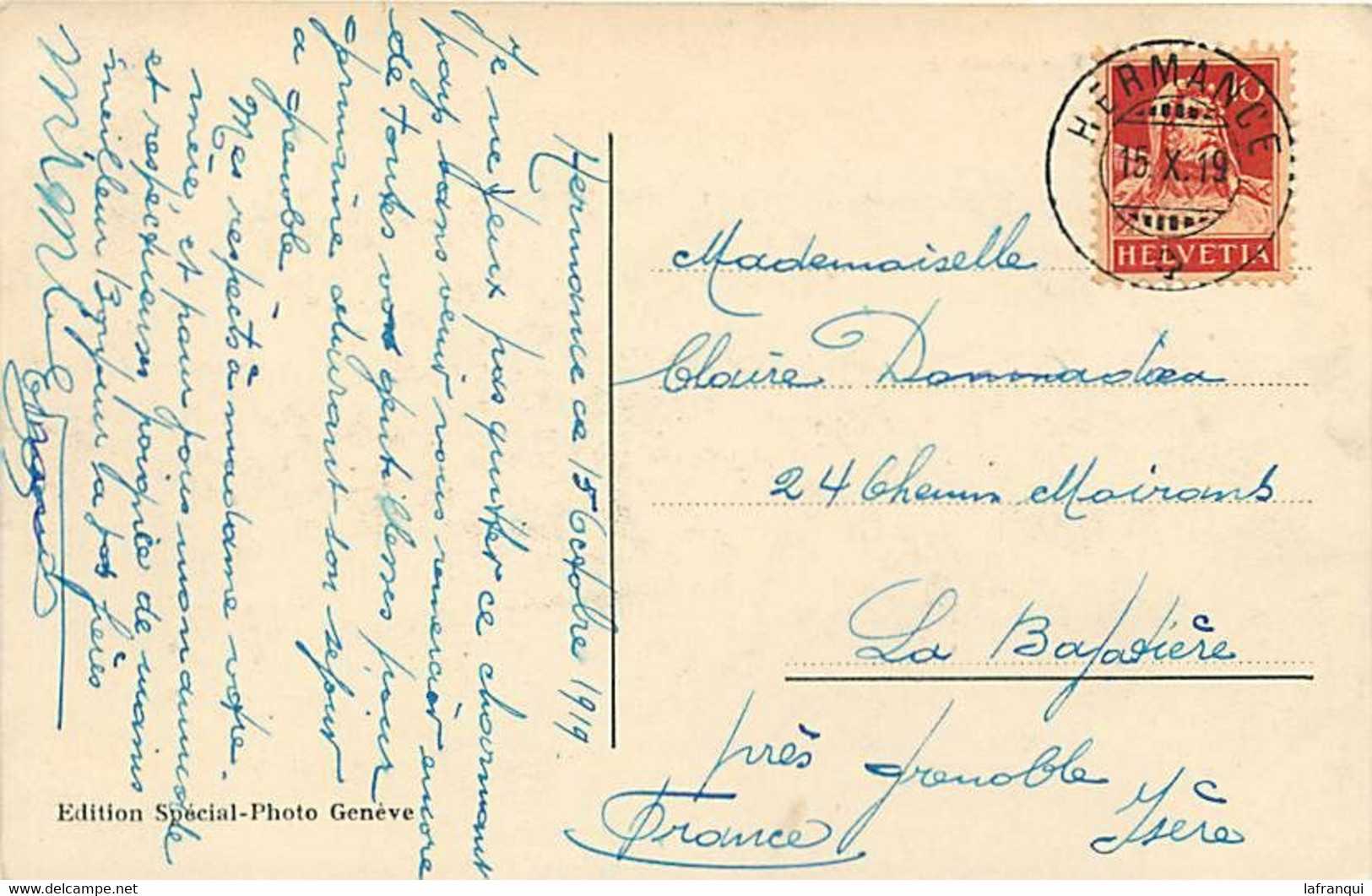 Pays Div -ref BB352- Suisse - Hermance   - Vue Generale - - Hermance