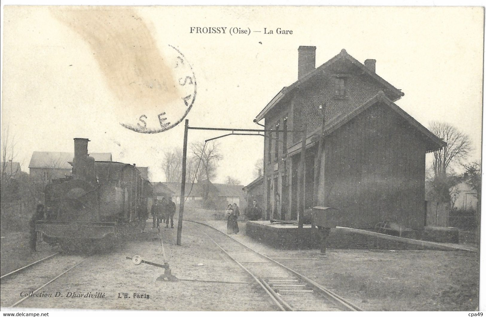 60   FROISSY  LA  GARE  LE TRAMWAY  (  Colle Du Timbre  ) - Froissy