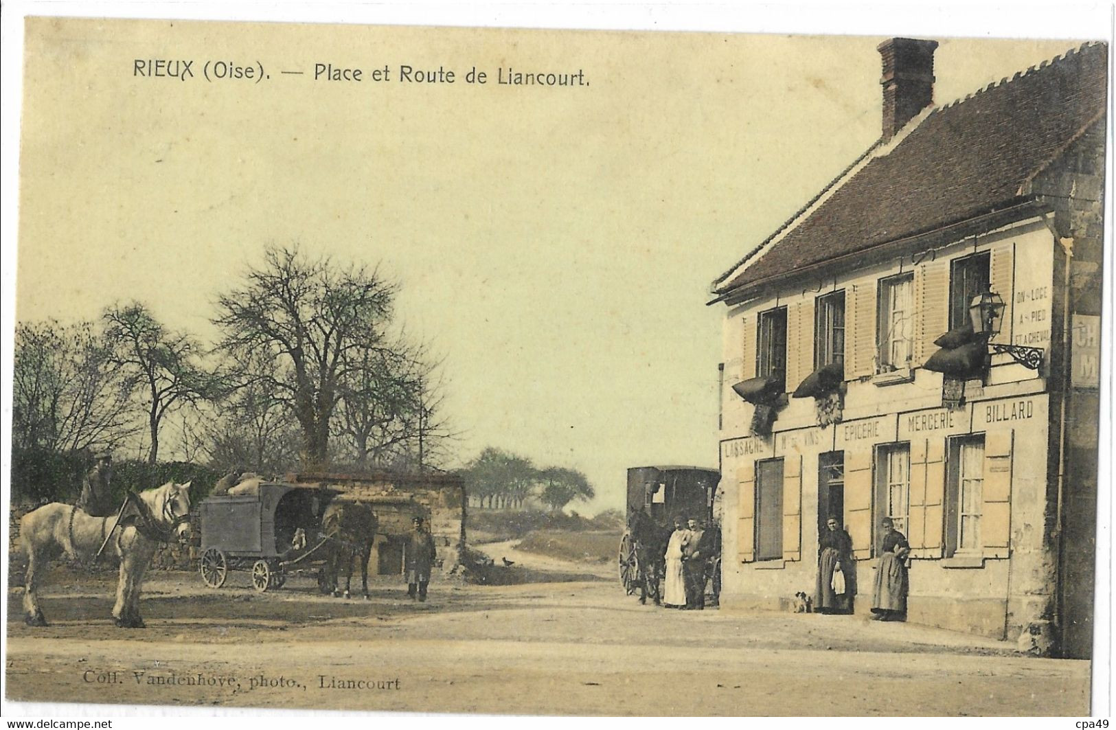 60  RIEUX   PLACE  ET  ROUTE  DE  LIANCOURT - Otros & Sin Clasificación