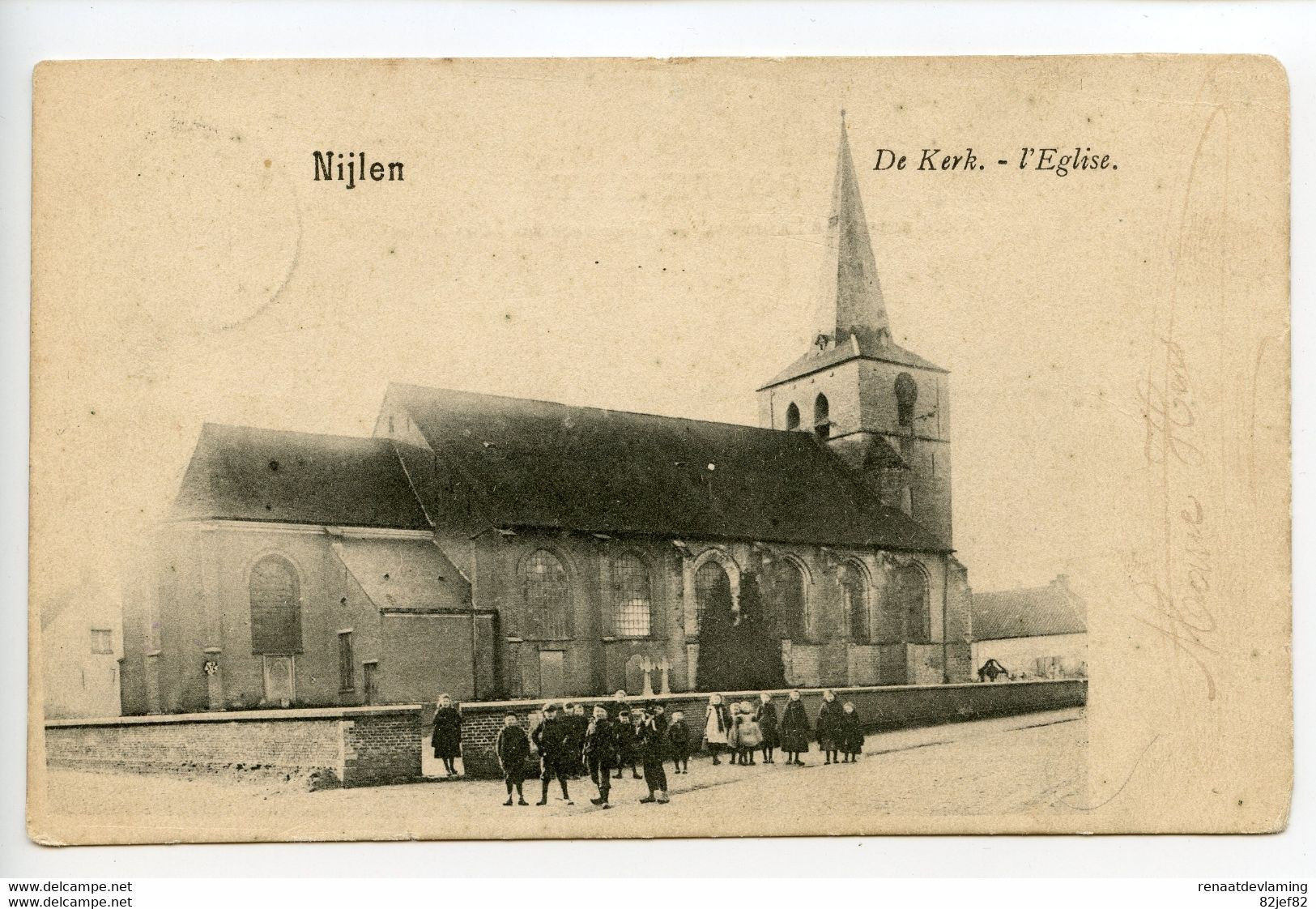 Nijlen De Kerk 1906 Sterstempel - Nijlen