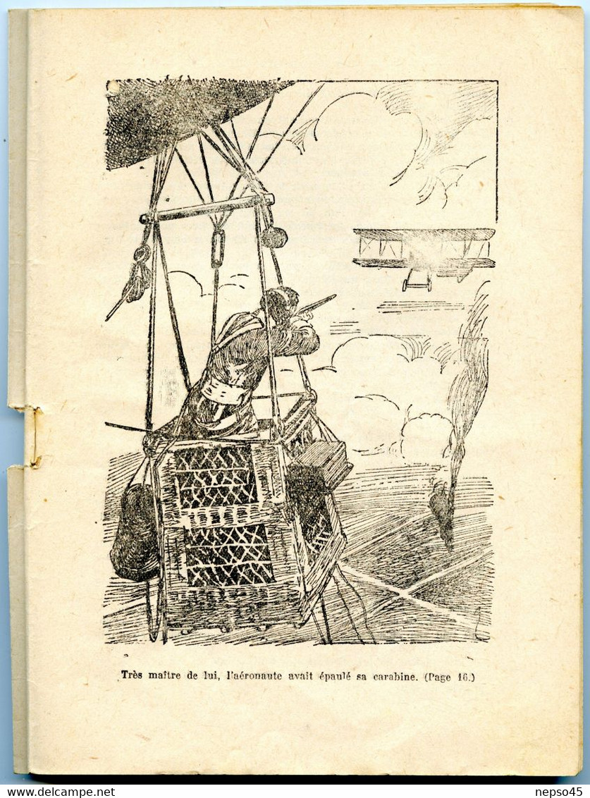 La Saucisse Infernale.Ballon Captif.esprit De Propagande De Guerre Très Germanophobe.glorification D'exploits. - Français