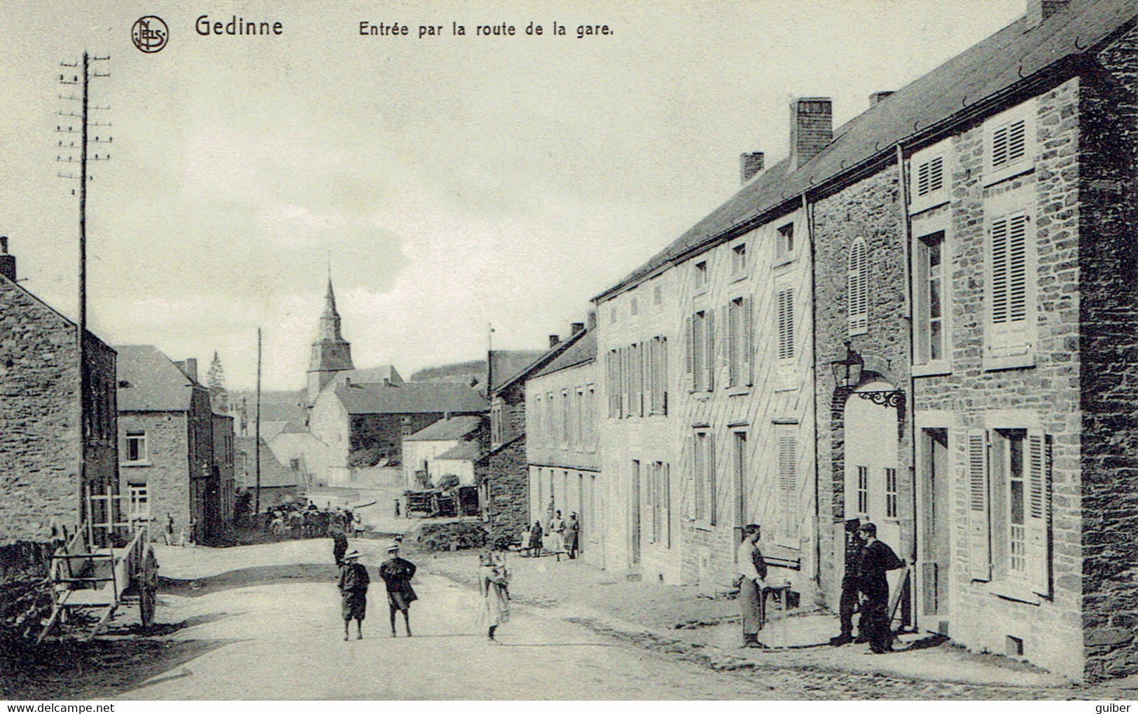 Gedinne Entrée Par La Route De La Gare  Edit. Haubursin 1911 - Gedinne