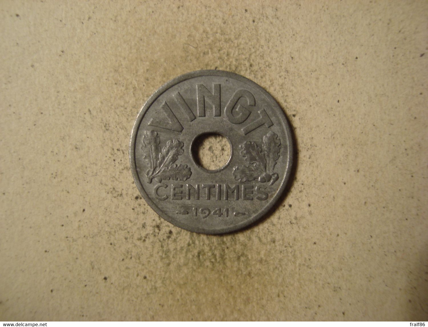 MONNAIE FRANCE 20 CENTIMES 1941 - 20 Centimes