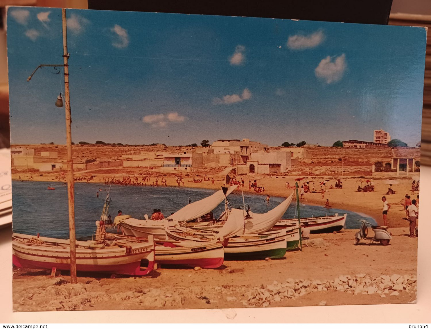 Cartolina Pozzallo Provincia Ragusa La Spiaggia 1974, Barche Da Pesca - Ragusa