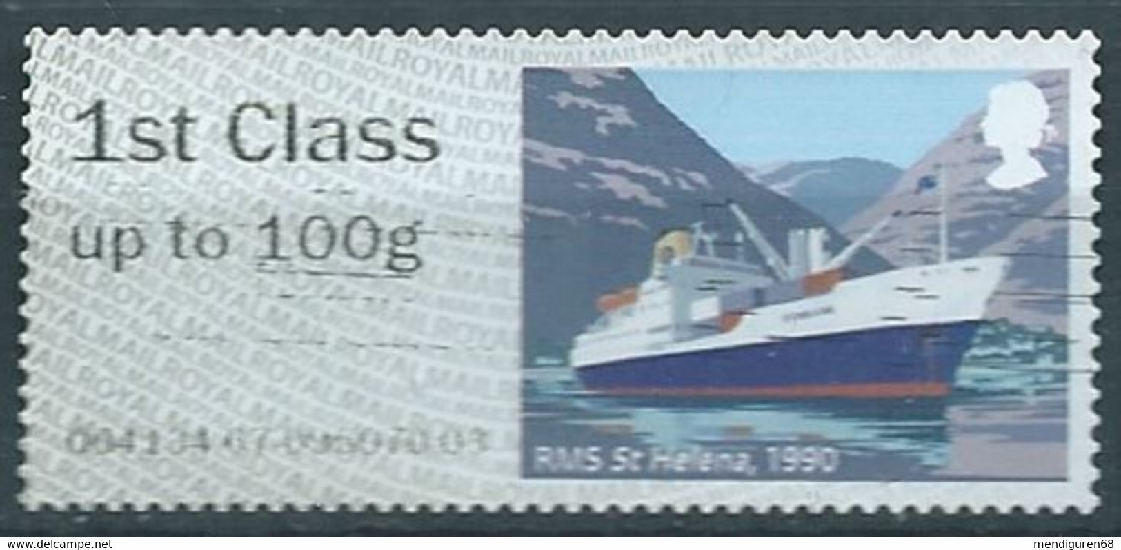 GROSBRITANNIEN GRANDE BRETAGNE GB 2018 POST&GO HERITAGE MAIL BY SEA:RMS ST HELENA FC Upto 100g SG FS212 MI AT144 YT D143 - Post & Go Stamps