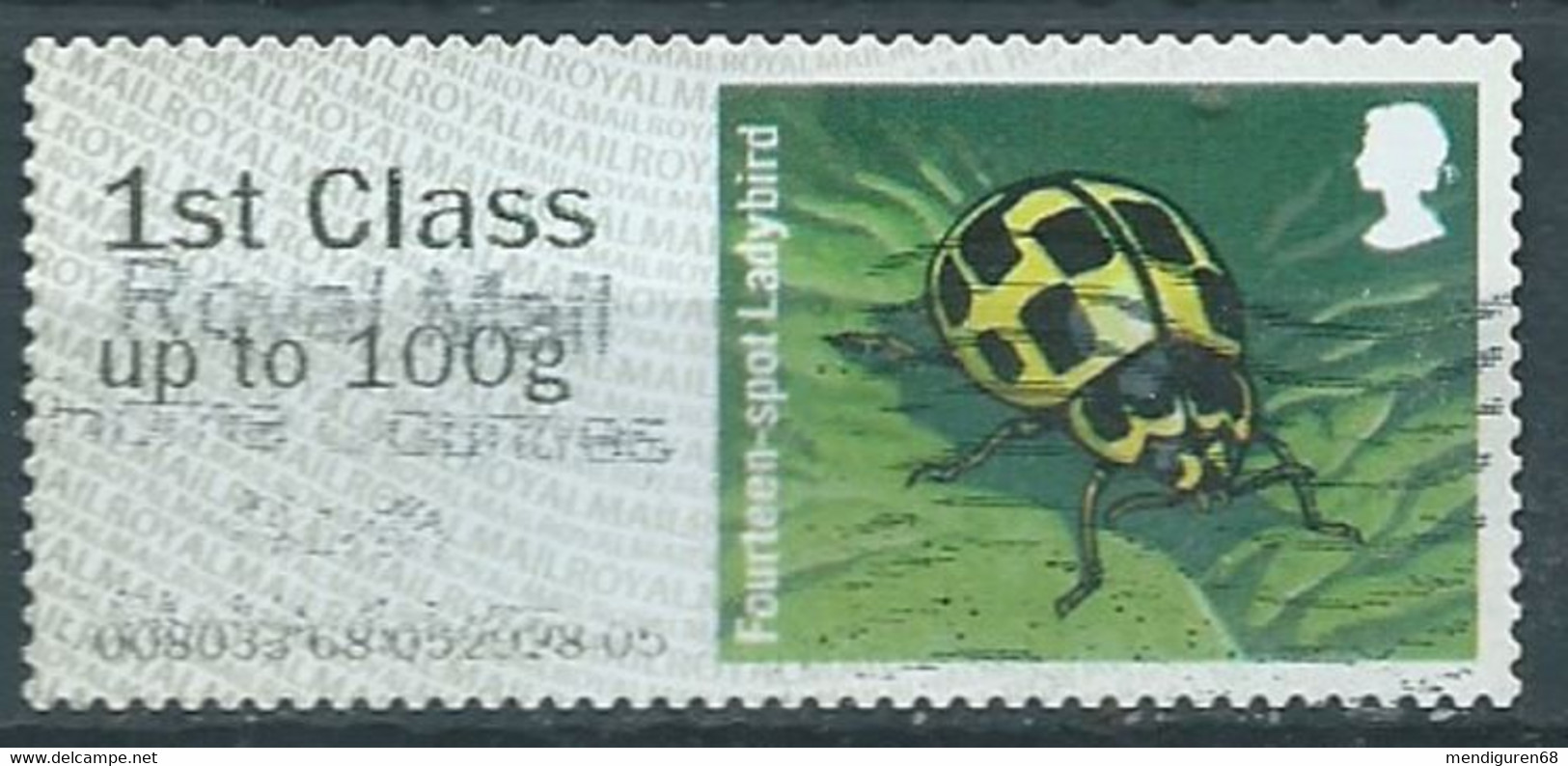 GROSBRITANNIEN GRANDE BRETAGNE GB 2016 POST&GO LADYBIRDS: FOURTEENSPOT LADYBIRD FCup To 100g SG FS162 MI AT112 YT D111 - Post & Go Stamps