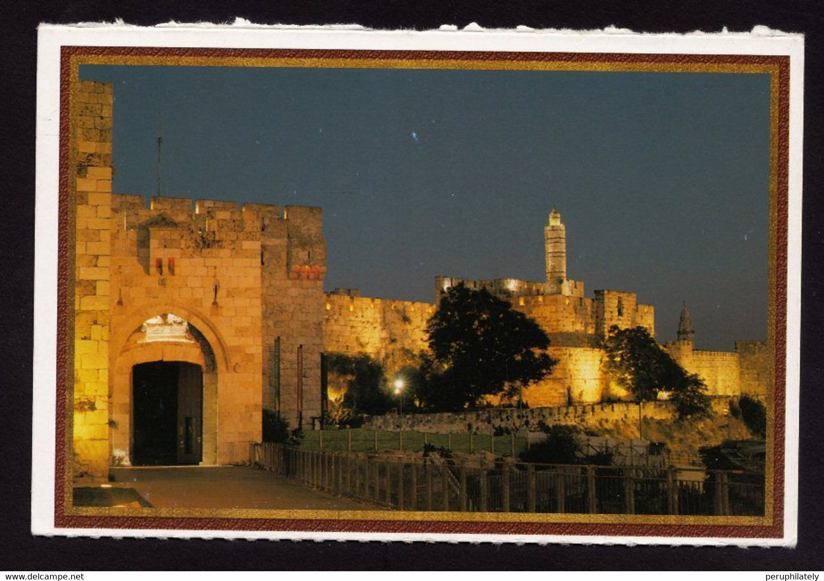 Israel Postcard With 2011 Horn Blowers Stamp - Used Stamps (with Tabs)