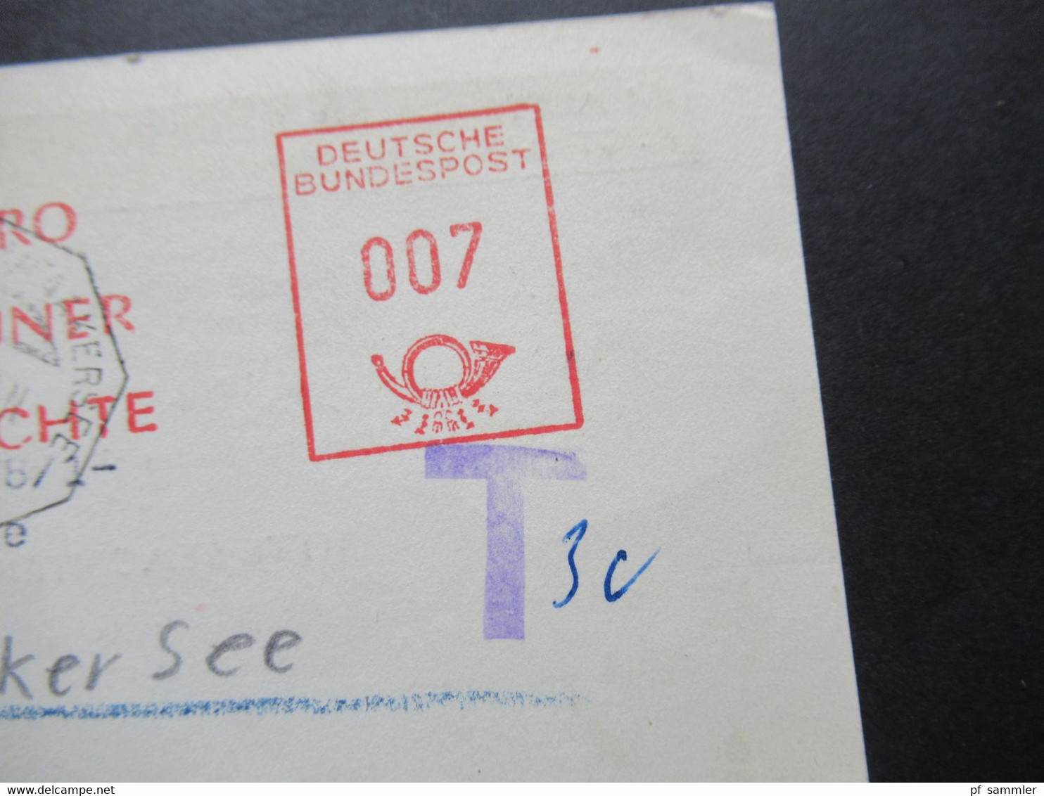 BRD 1960 AFS Büro Bonner Berichte Gedruckte PK Nach Hannover Und Weitergeleitet Nach Kärnten Mit Nachporto Marke / T - Postage Due