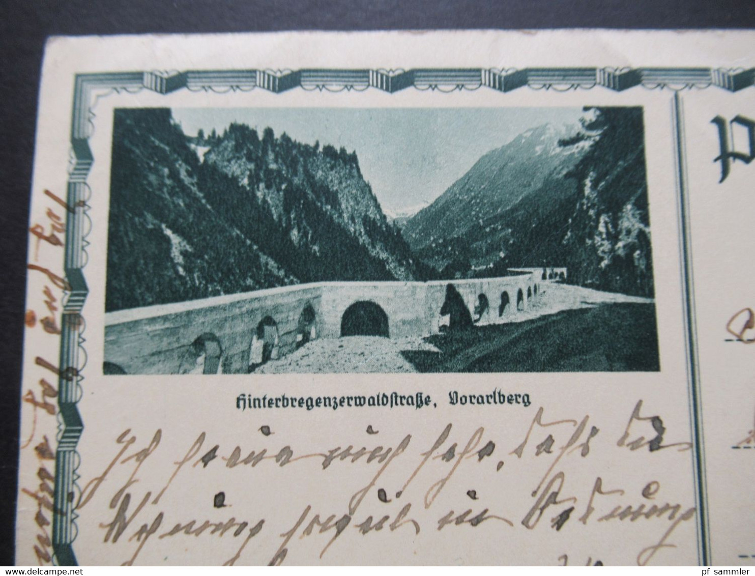 Österreich 2.Bildpostkartenserie P 286 Bild Hinterbregenzerwaldstraße Vorarlberg - Autres & Non Classés