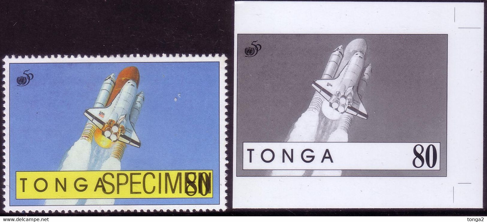 Tonga 1995 - Space Shuttle - Proof + Specimen - Oceania