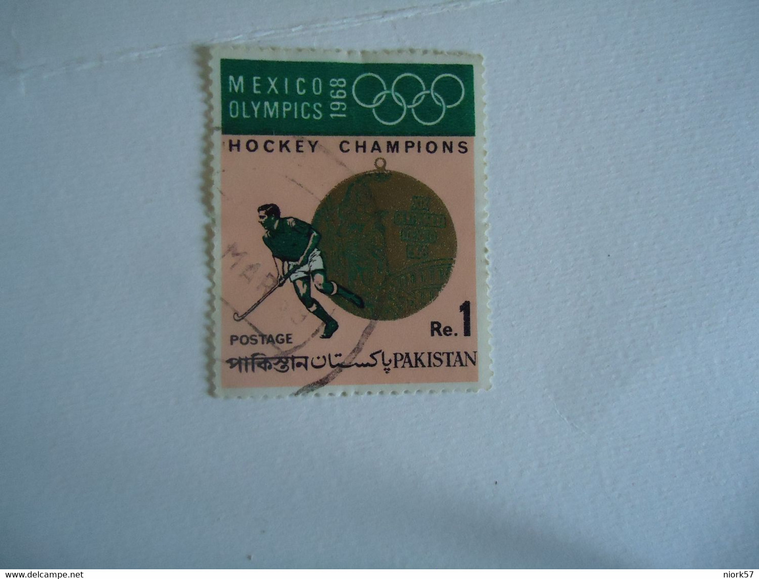 PAKISTAN   USED    STAMPS  HOKEY    SPORTS   CHAMPION   MEXICO1968 - Hockey (Veld)