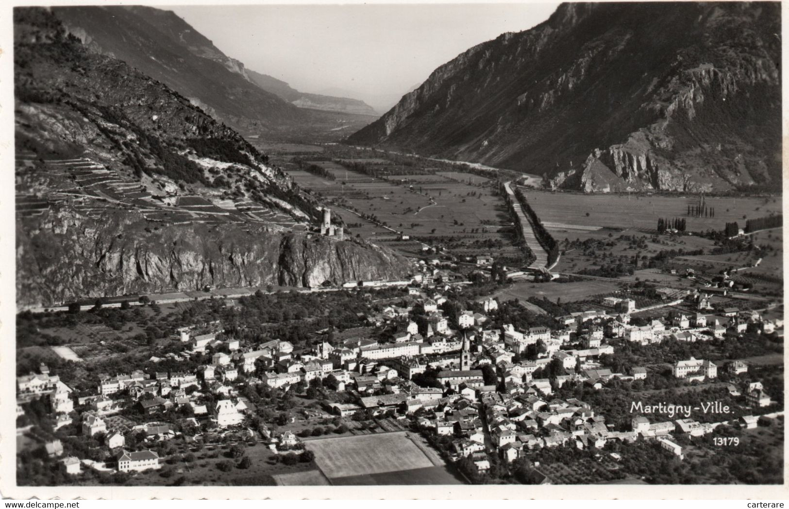 SUISSE,SWITZERLAND,SWISS, HELVETIA,SCHWEIZ,SVIZZERA ,VALAIS, MARTIGNY,1948,CARTE PHOTO PERROCHET - Martigny