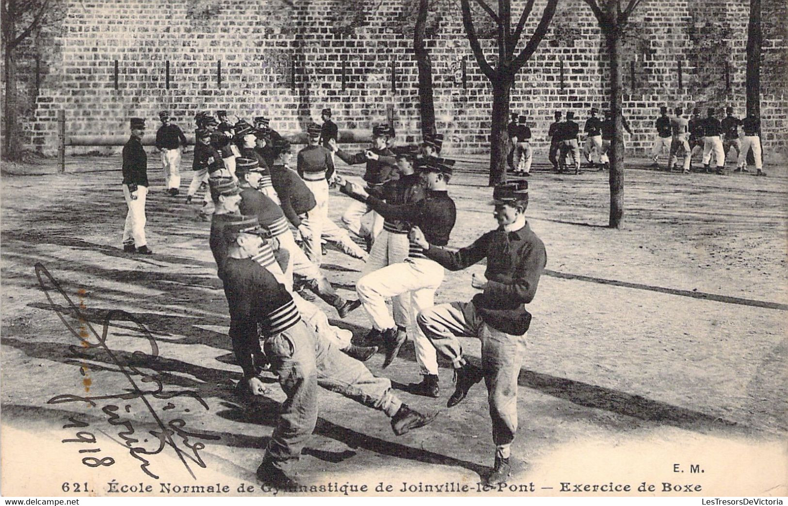 CPA - MILITARIAT - Ecole Normale De Gymnastique De Joinville Le Pont - Exercice De Boxe - EM - Animée - Editeur Malcuit - Manovre