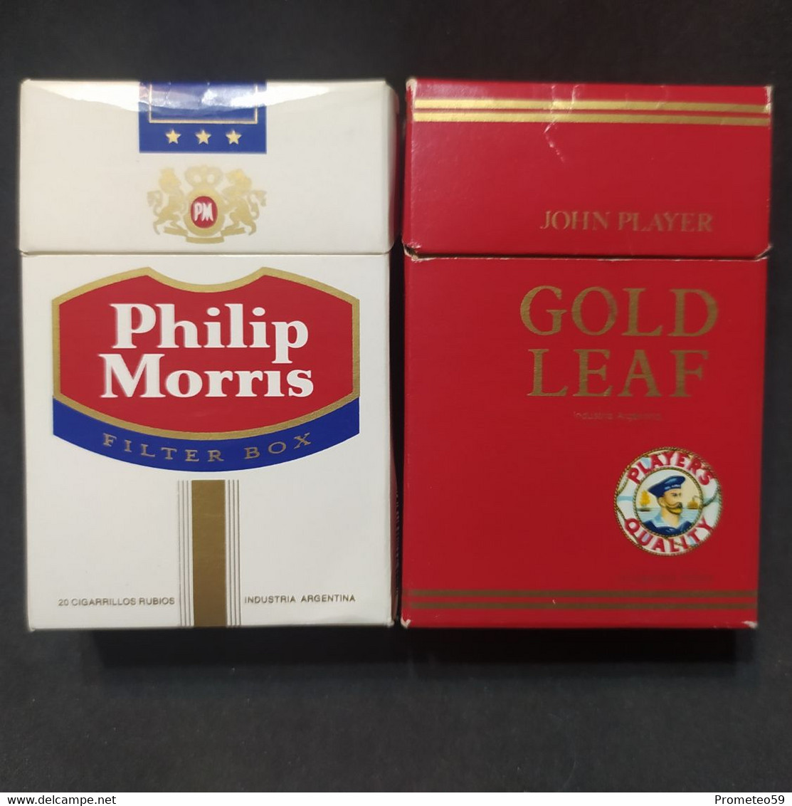 Lote 5 Cajas De Cigarrillos Cigarette Box Vacías - Origen: Argentina - Contenitori Di Tabacco (vuoti)