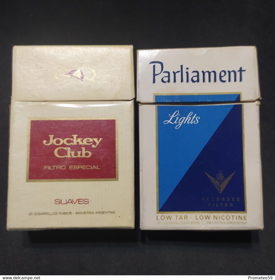 Lote 5 Cajas De Cigarrillos Cigarette Box Vacías - Origen: Argentina - Contenitori Di Tabacco (vuoti)