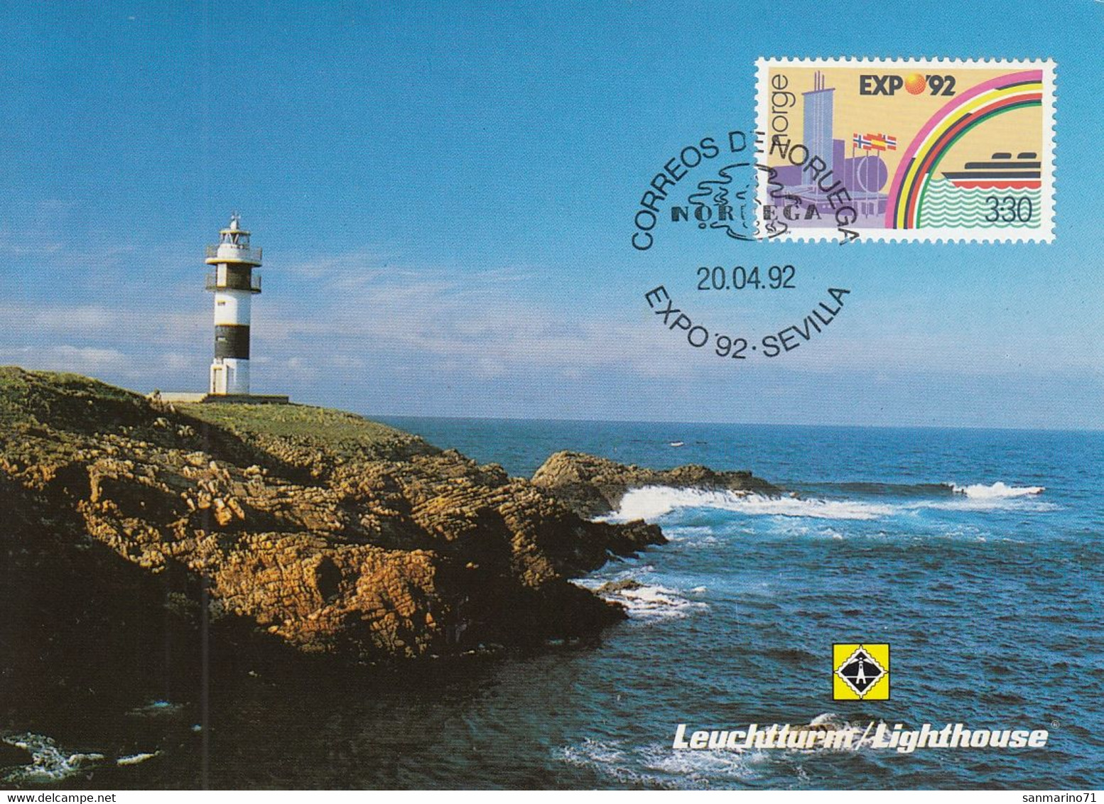 NORWAY Maximum Card 1094,lighthouses - Maximum Cards & Covers