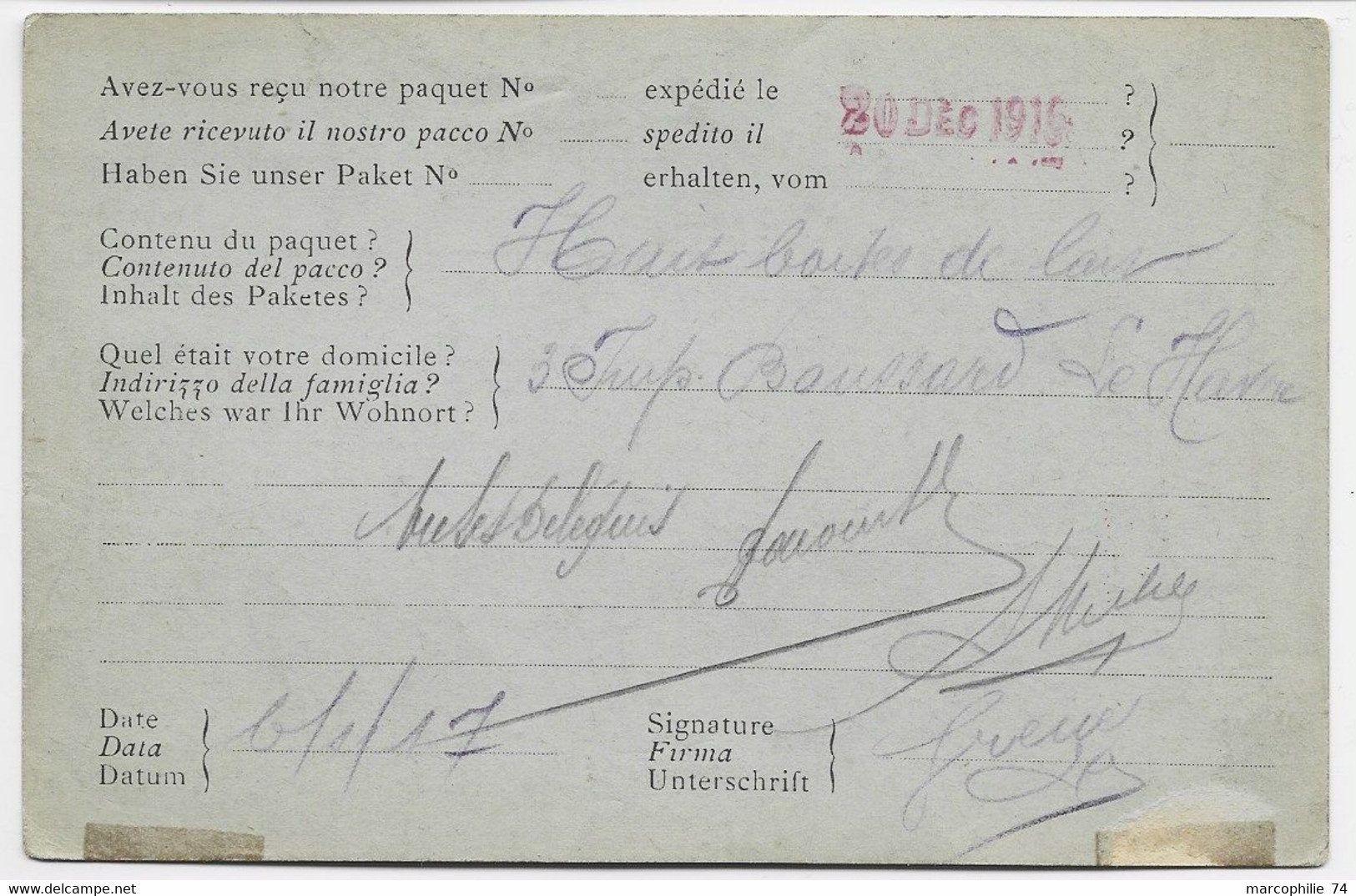 HELVETIA GERMANY  CARTE  PRISONNIERS KRIEGS  CAMP MERSEBURG ALLEMAGNE 1915 POUR COMITE BERNOIS SECTION ROMANDE GENEVE - Poststempel